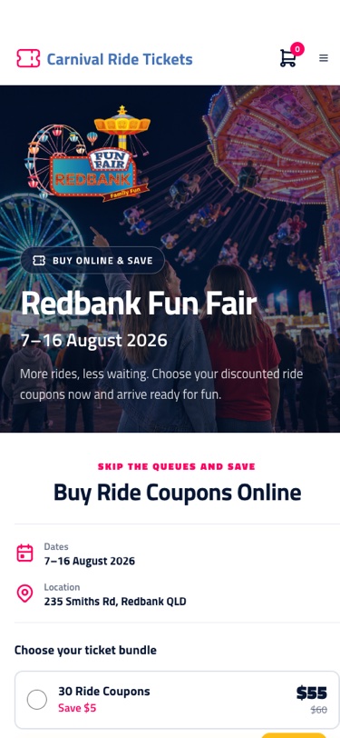 Carnival Ride Tickets mobile