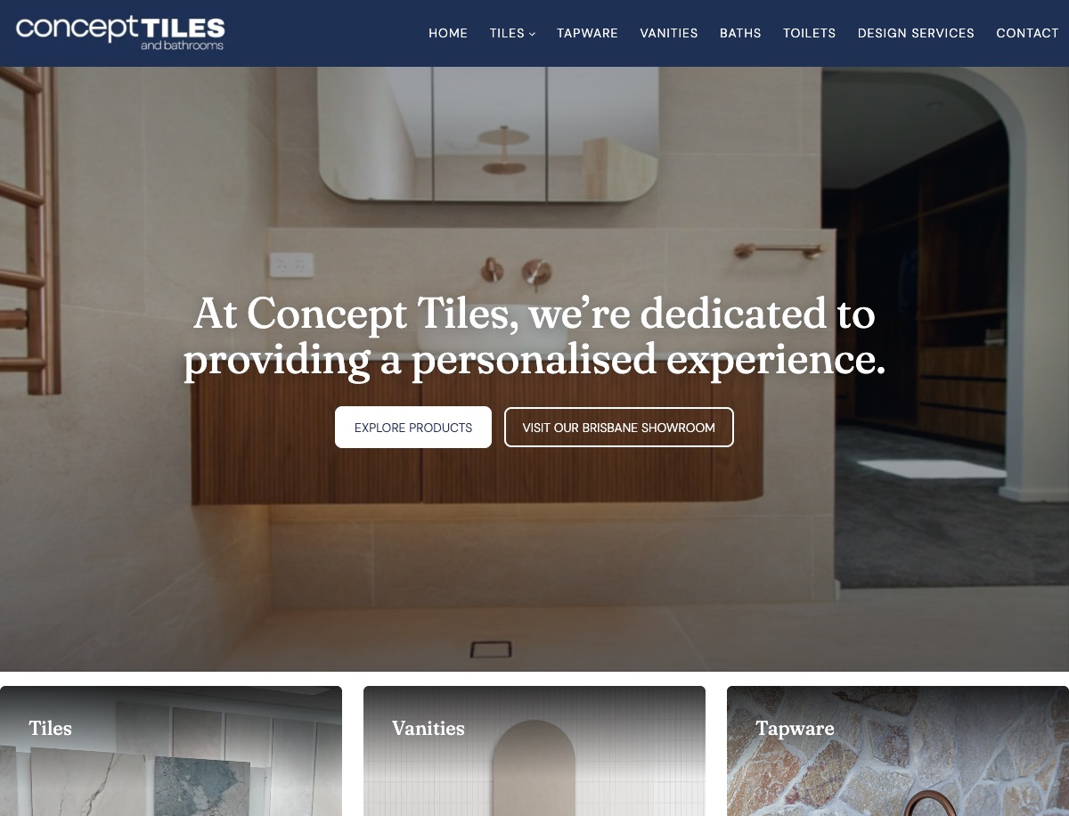 Concept Tiles website