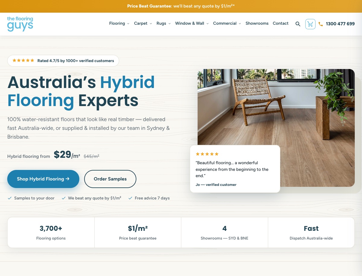 The Flooring Guys website