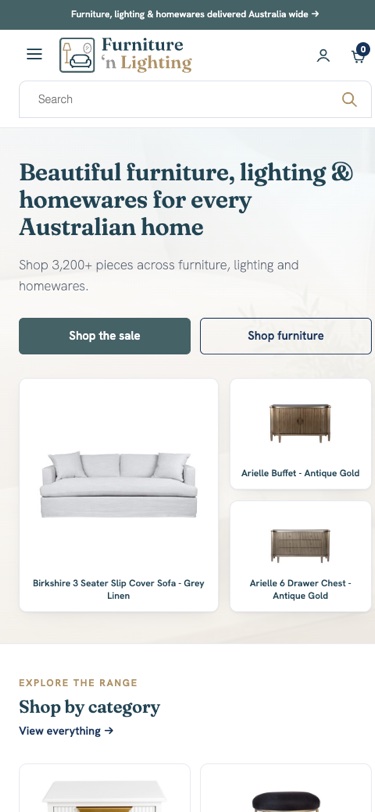 Furniture 'n Lighting mobile