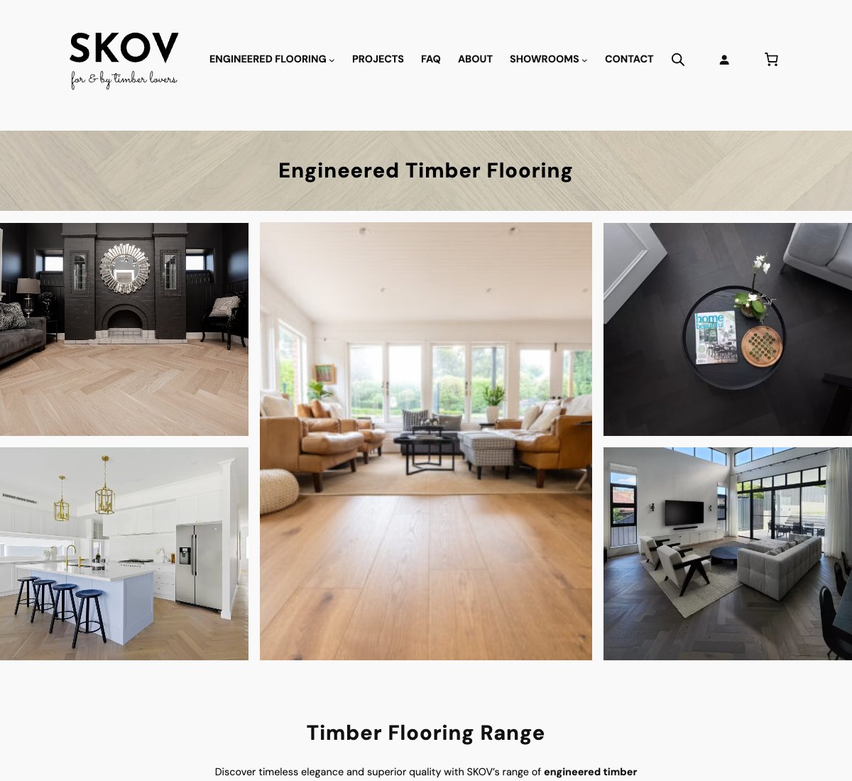 Skov Floors website