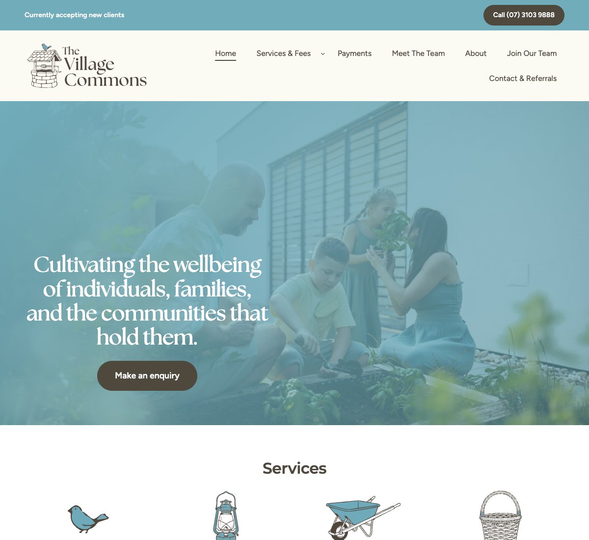 The Village Commons website